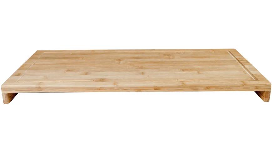 axentia Schneidbrett Bambus mit Saftrille 54x28cm