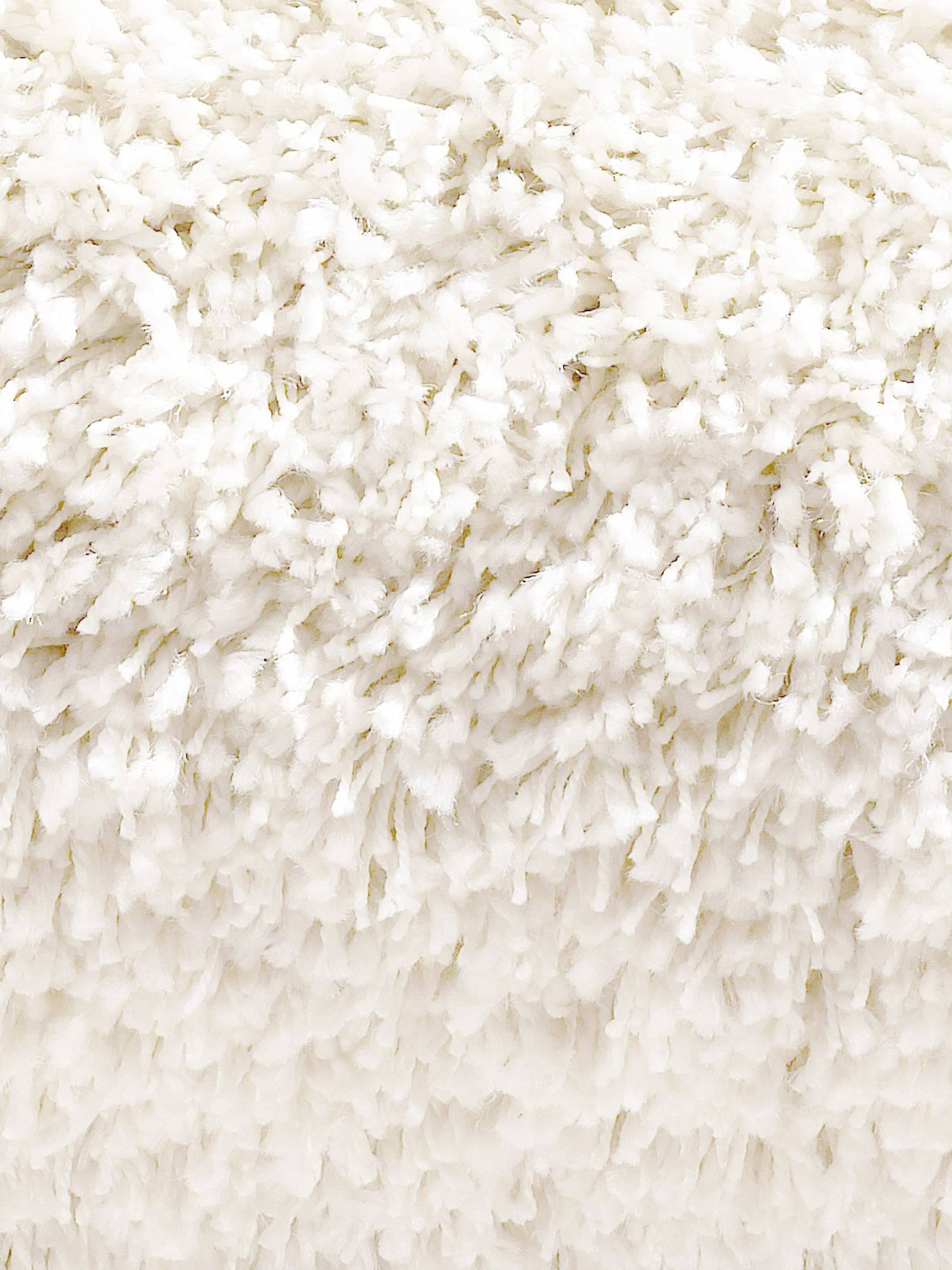 Luxury Shaggy Langflor-Teppichboden, Weiss
