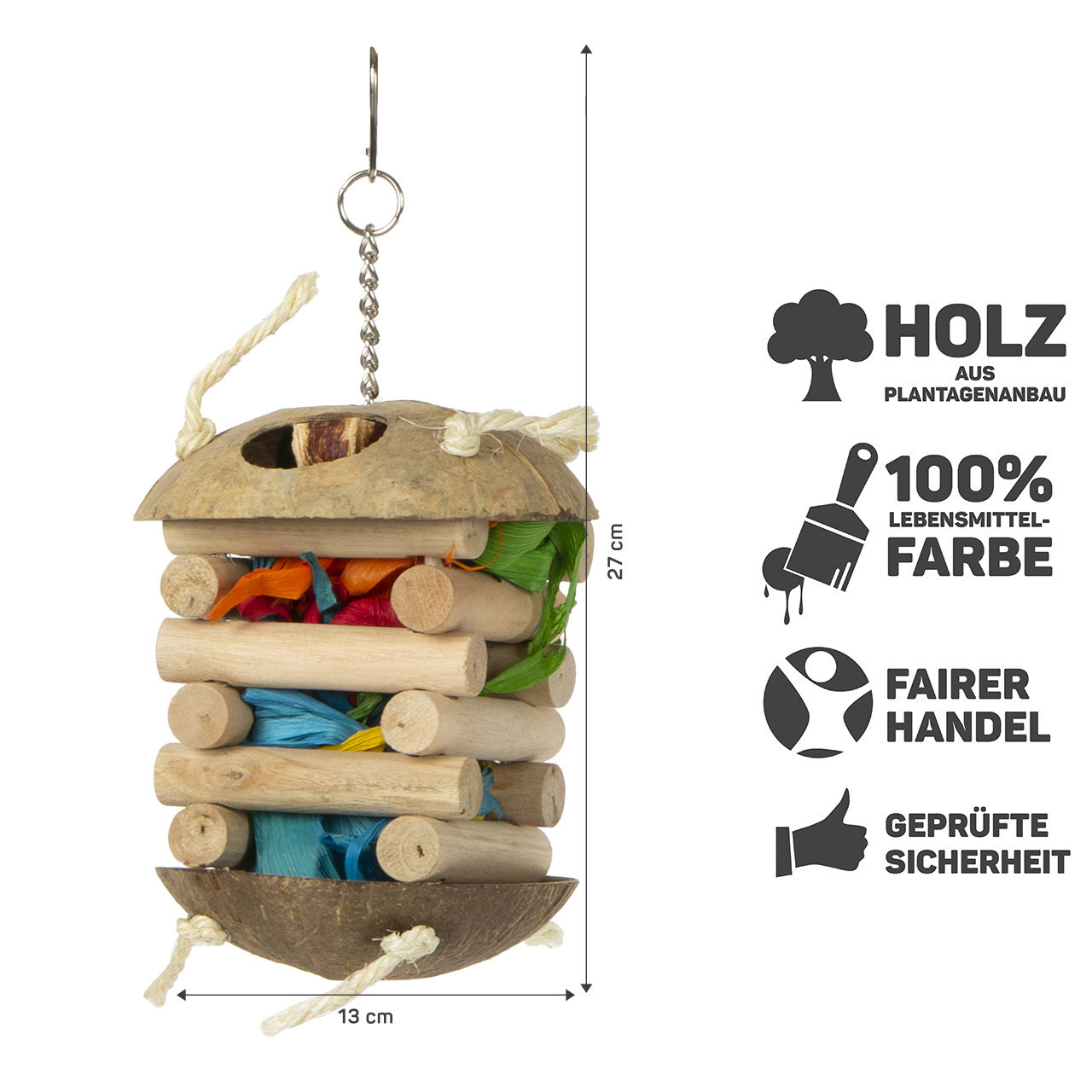 HappyBird Spielzeug HappyBird Versteckspielzeug Foraging Hut
