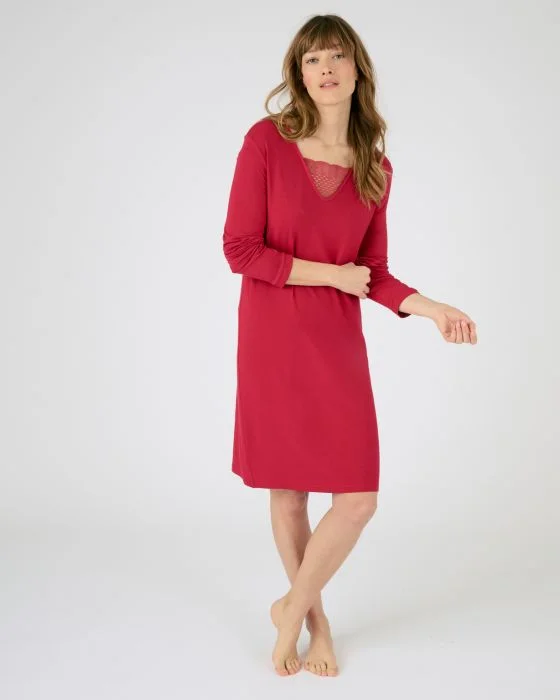 Chemise de nuit maille jersey modal élasthanne