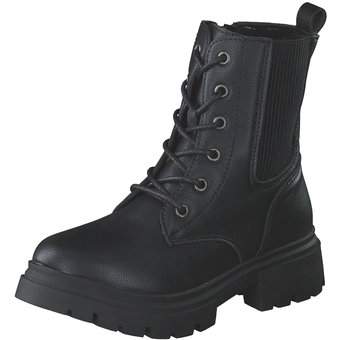 Barbarella Schnür Boots in schwarz