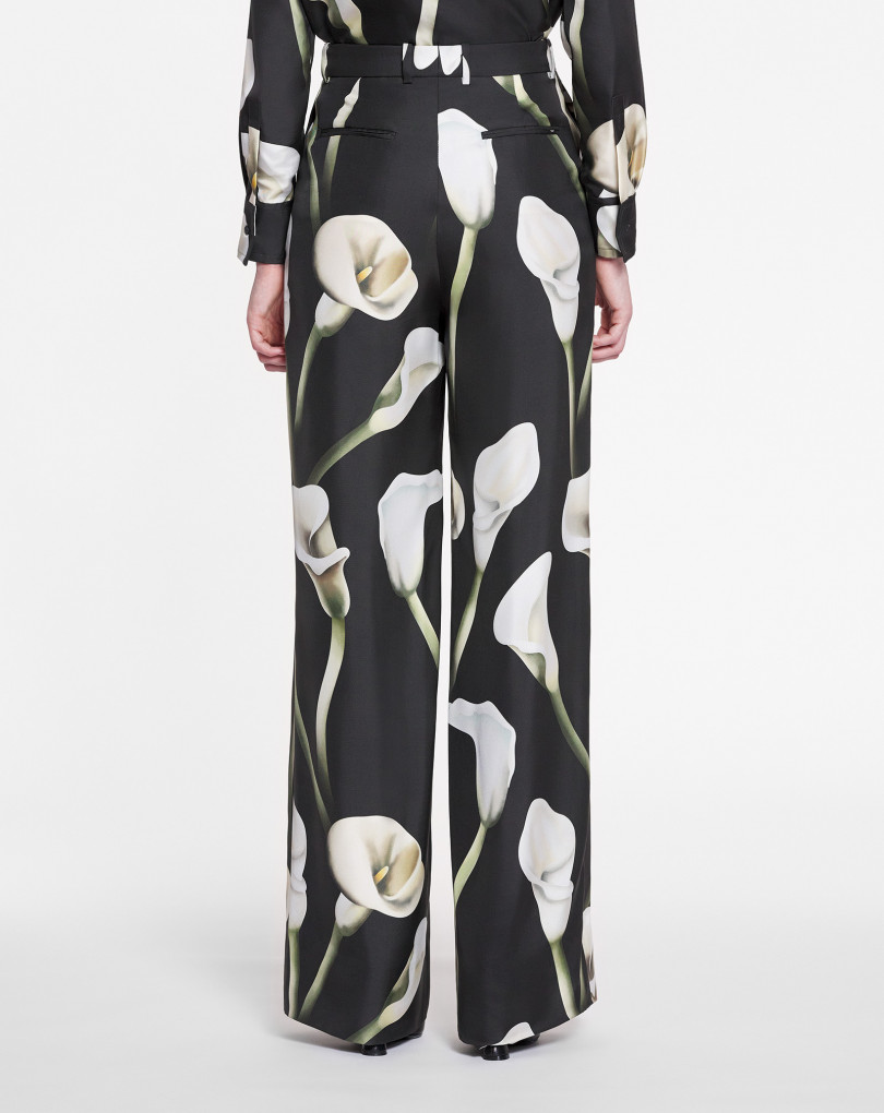 PANTALON LARGE À IMPRIMÉ ARUM