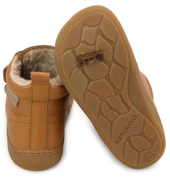 Naturino ~ Wigghi HighCut Klettschuh Winter ~ Cognac