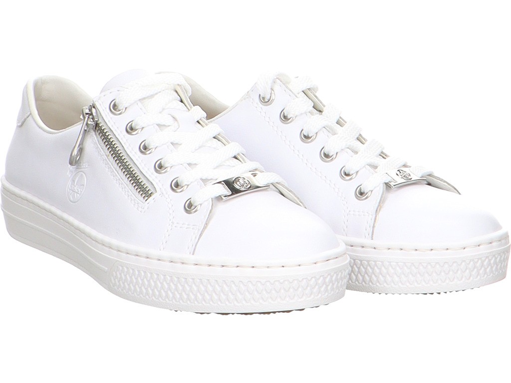 RIEKER Freizeit Schnürer weiss FSK Damen Halbschuhe