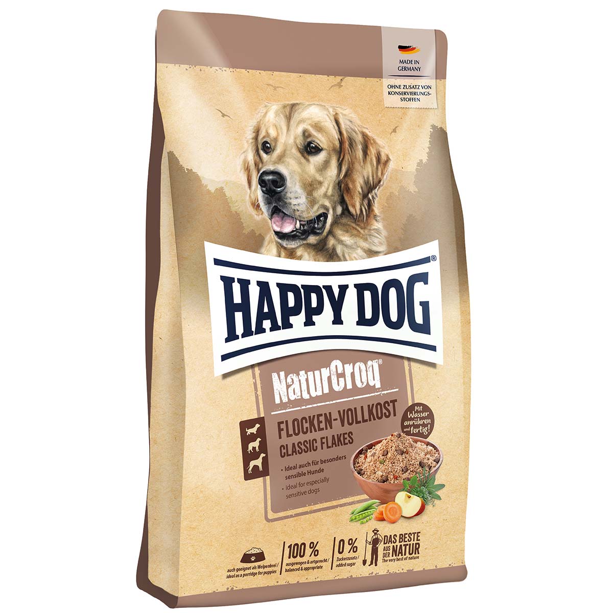 Happy Dog Premium NaturCroq Flocken Vollkost kaufen bei ZooRoyal