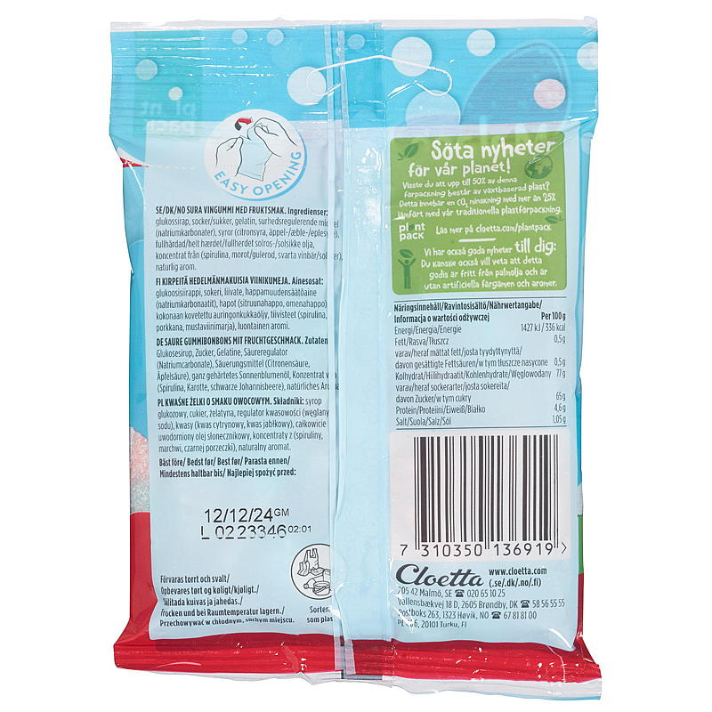 Malaco Fizzypop 85 g Malaco
