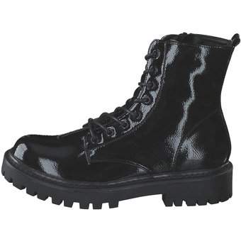 smiling for feet Schnür Boots in schwarz