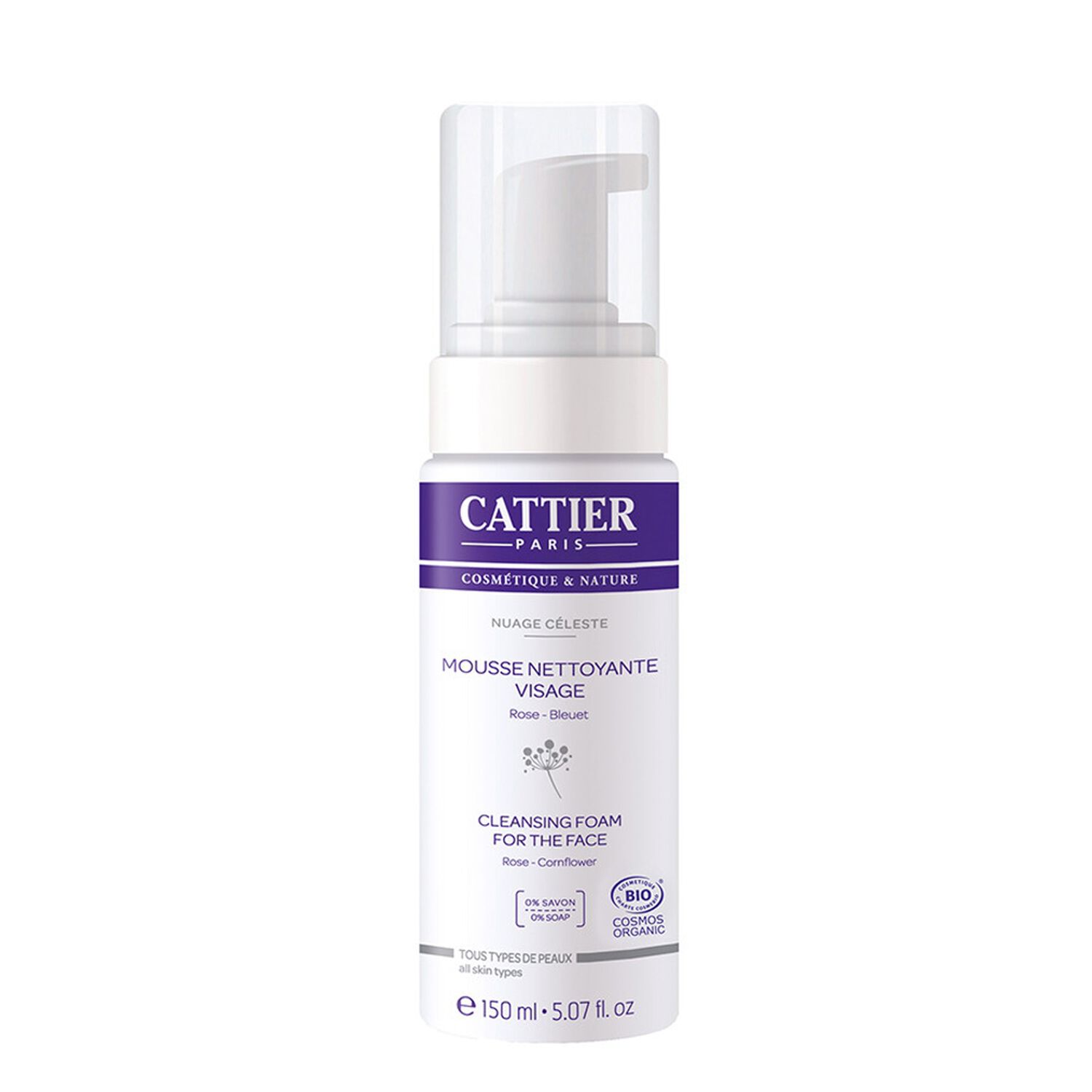 Cattier Nuage Céleste Mousse Nettoyante Visage 150 ml