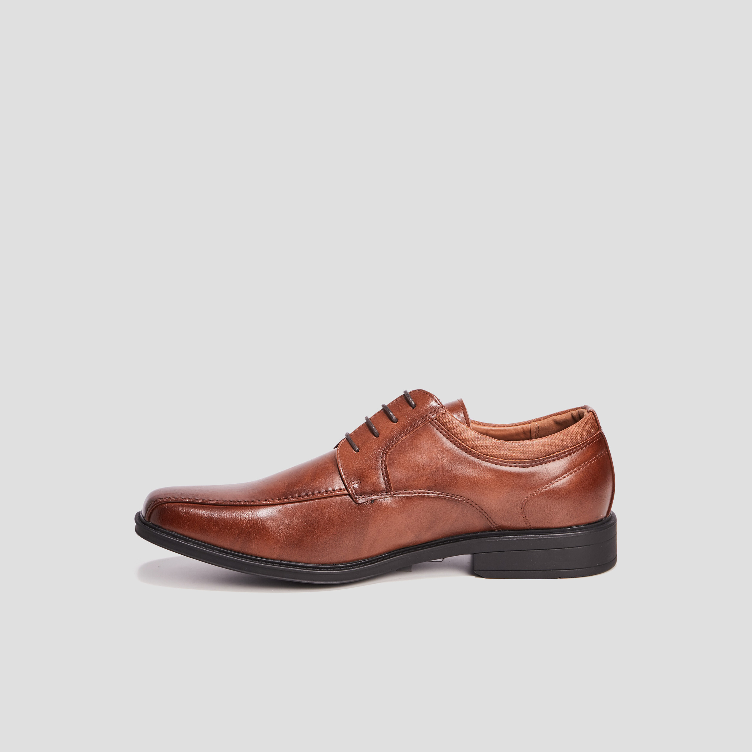 Derbies à lacets à bout carré marron homme | La Halle