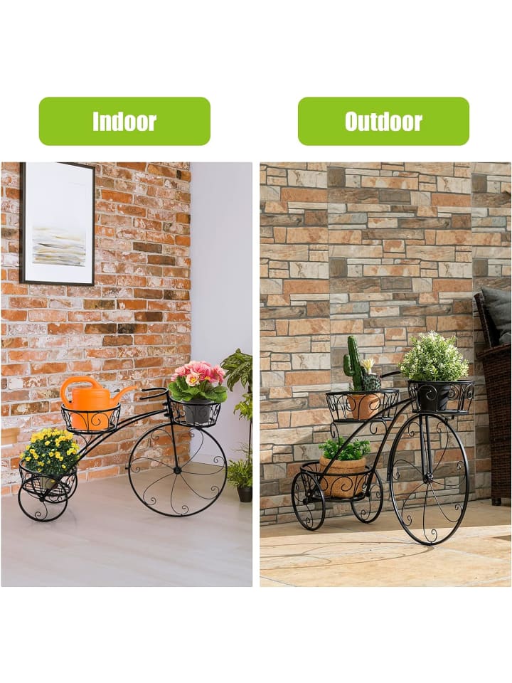 COSTWAY Blumenständer in Schwarz günstig kaufen onesize