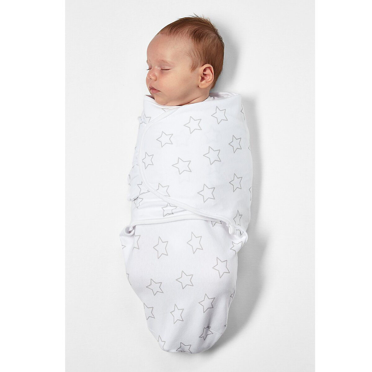 Einschlagdecke SwaddleMeyco Stars, 4 - 6 Monate, grau