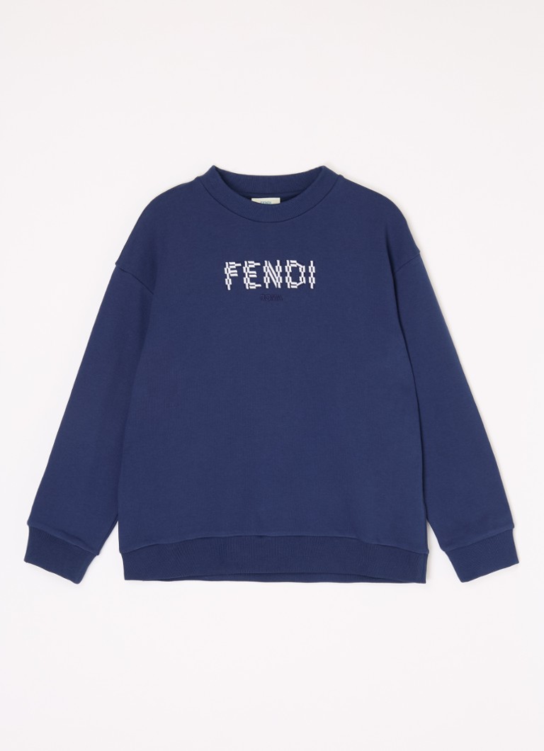Maglione Fendi con logo ricamato