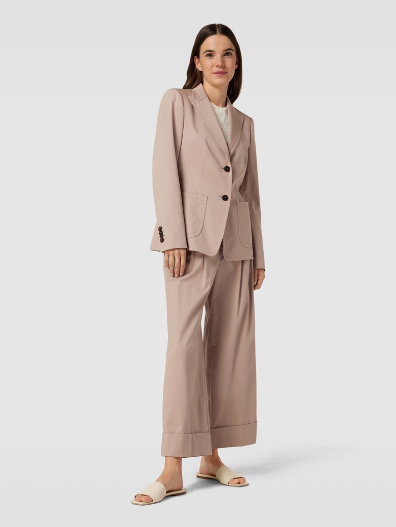 Blazer mit Reverskragen in taupe