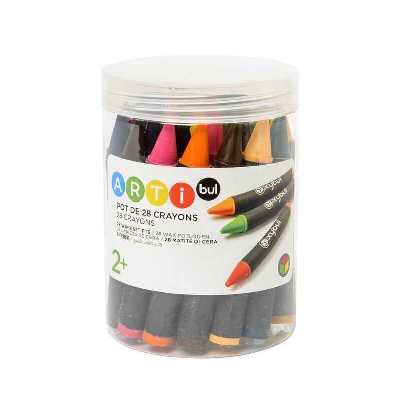 Pot 28 crayons de cire Oxybul