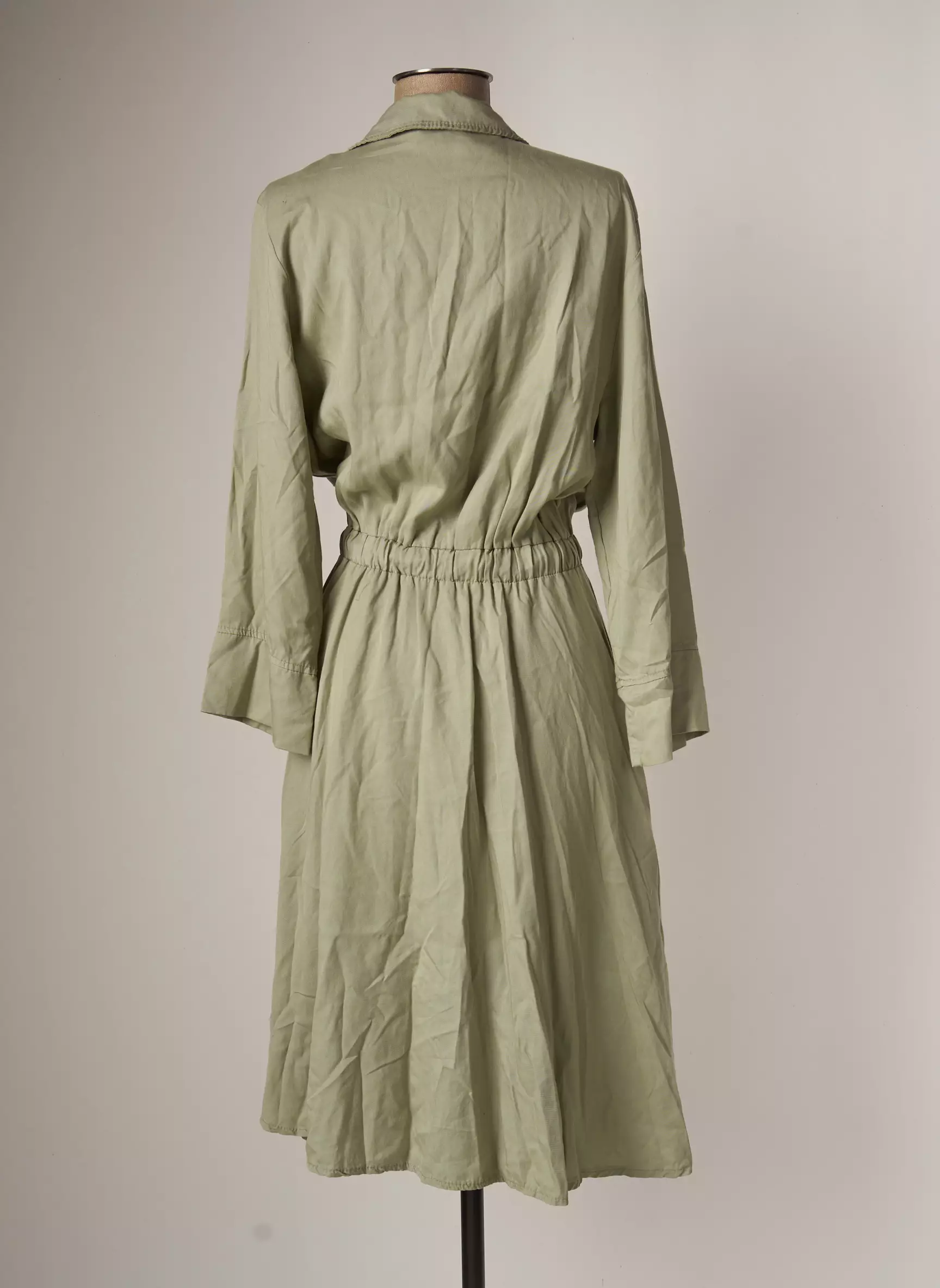 Biscote Robes Mi Longues Femme couleur vert