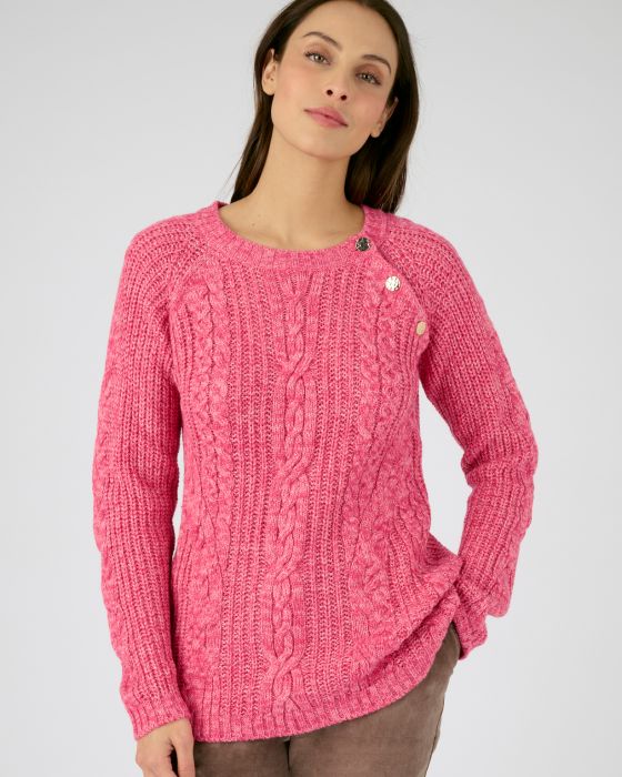 Pull en maille perlée et torsadée Thermolactyl
