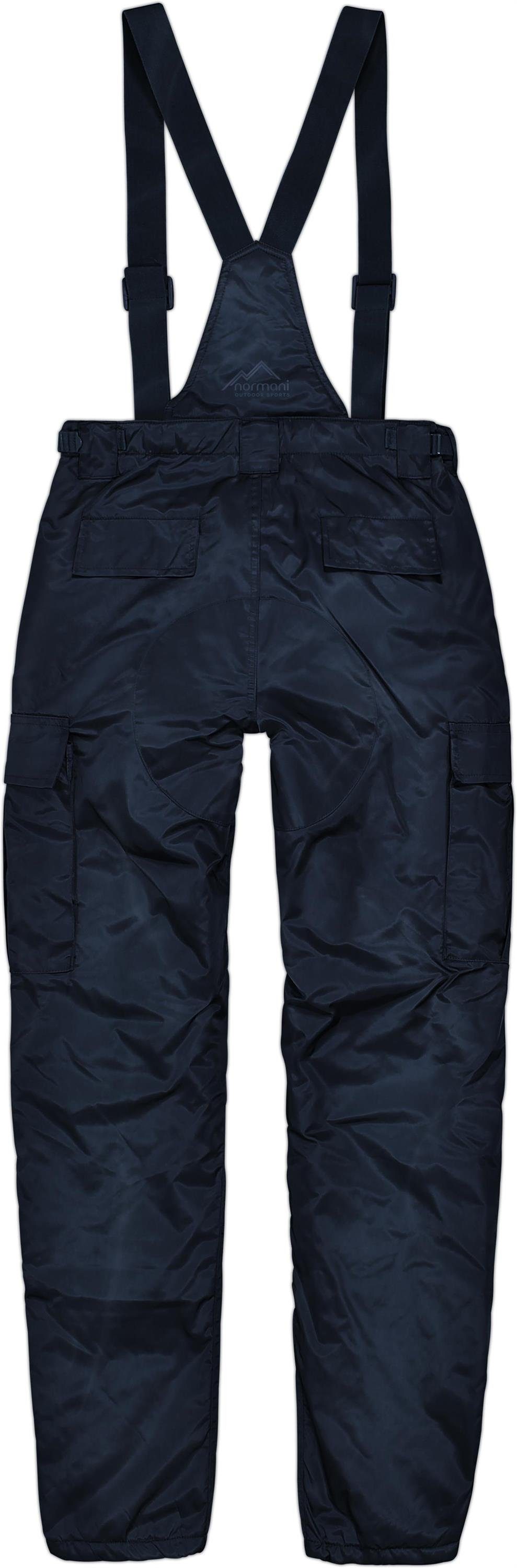 normani Thermohose Herren Thermohose Aoraki Winterhose gefütterte Skihose Outdoorhose mit abnehmbaren Hosenträgern