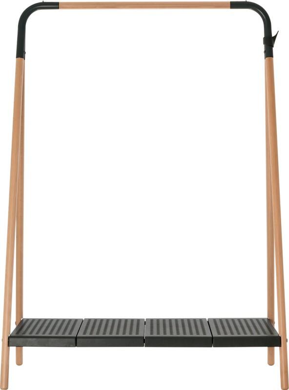 Paperflow Gaderobenständer VBLEND.23.01 1050 x 545 x 1420 mm Schwarz, Buche