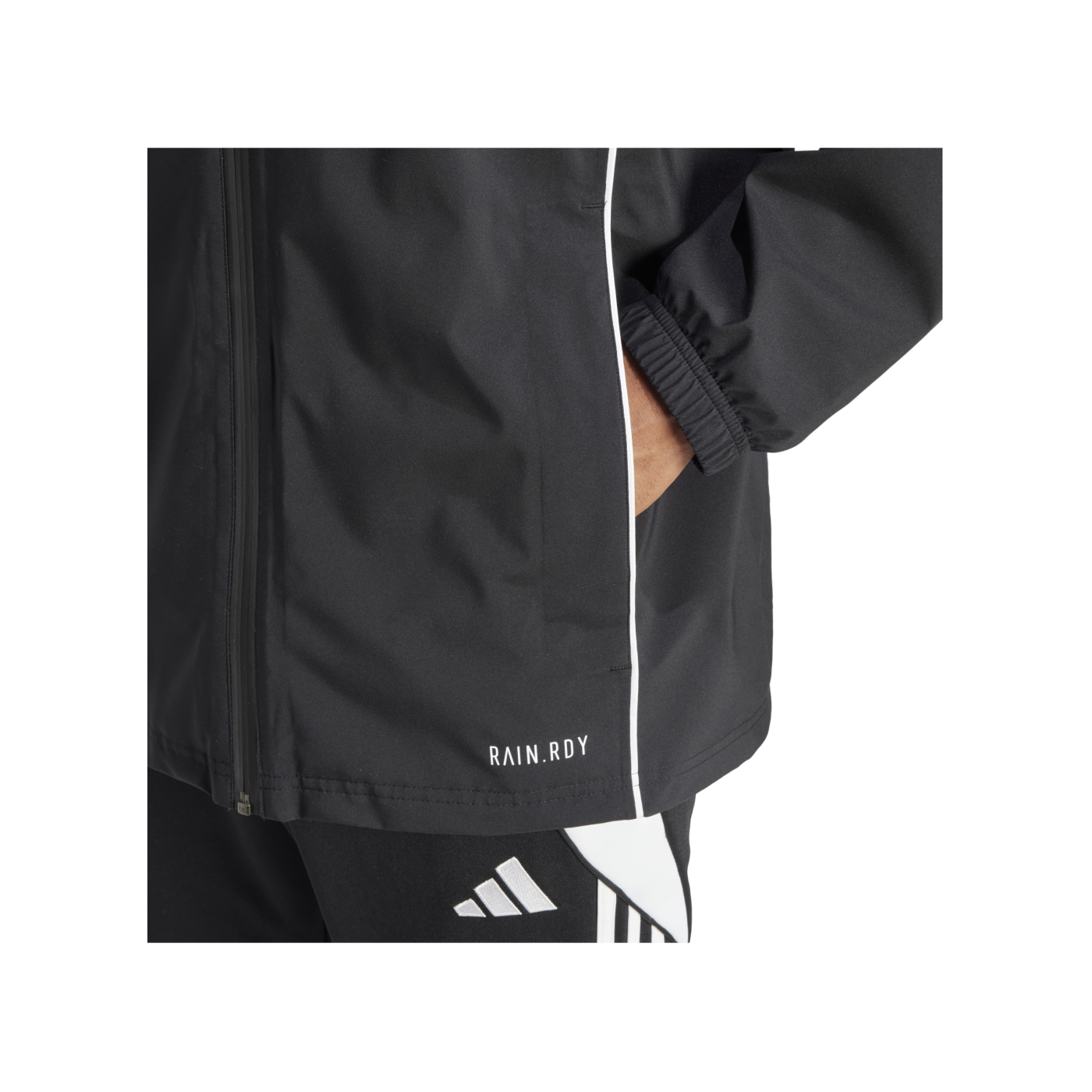 adidas Tiro 24 Regenjacke Schwarz Weiss Laufschuh