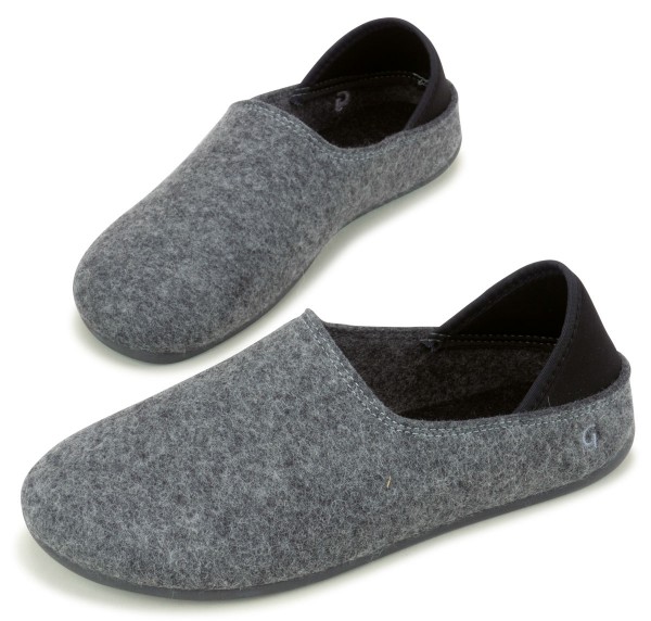 Gottstein ~ Wool Slip-On ~ Grey/Charcoal
