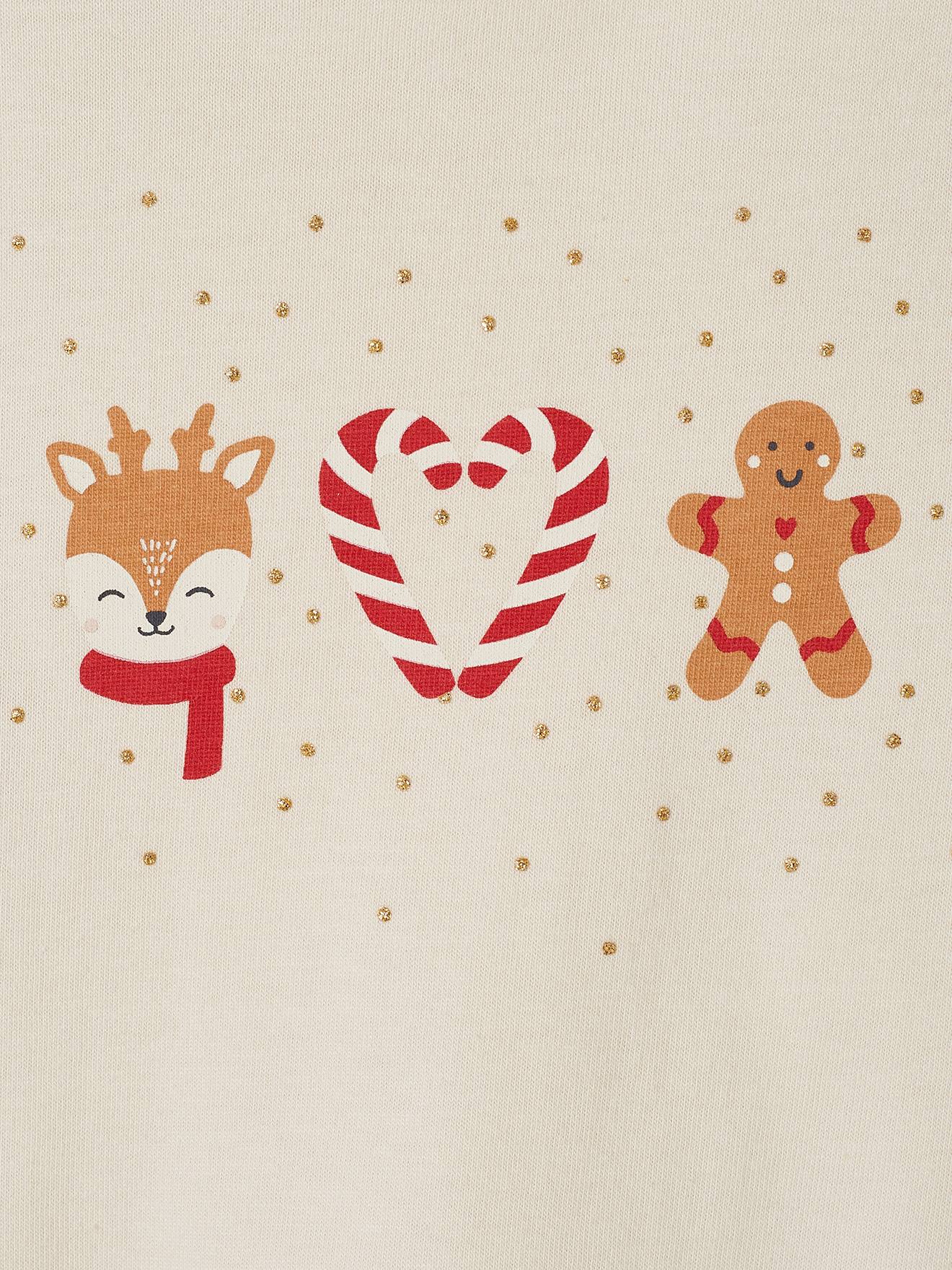 Vertbaudet Baby Weihnachts-Shirt - wollweiß