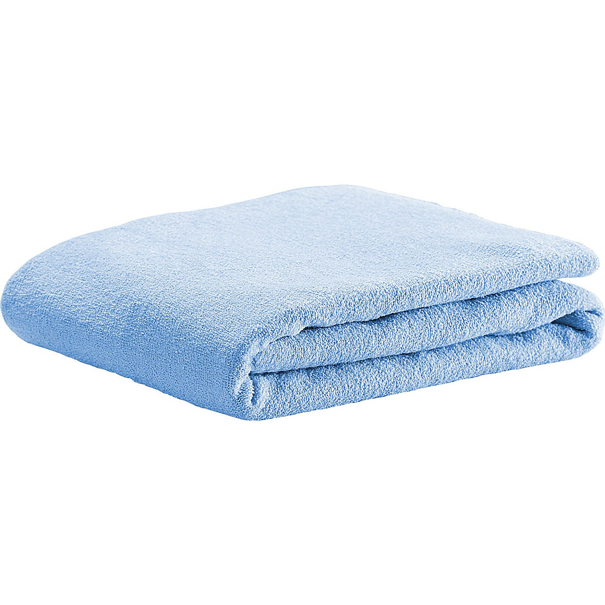 Odenwälder BabyNest® Frottee-Spannbetttuch, hellblau; Gr. 40/90 cm
