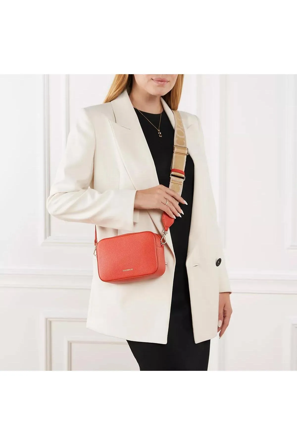 Coccinelle  Handtasche - Orange - Strukturiert