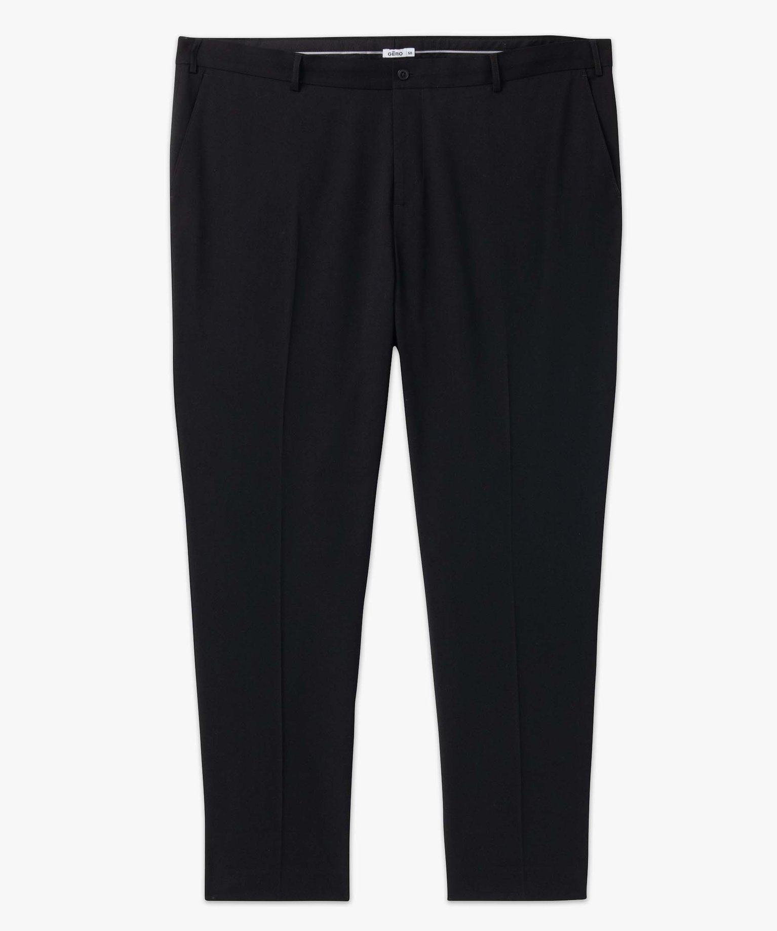 Pantalon de costume homme grande taille noir | GEMO