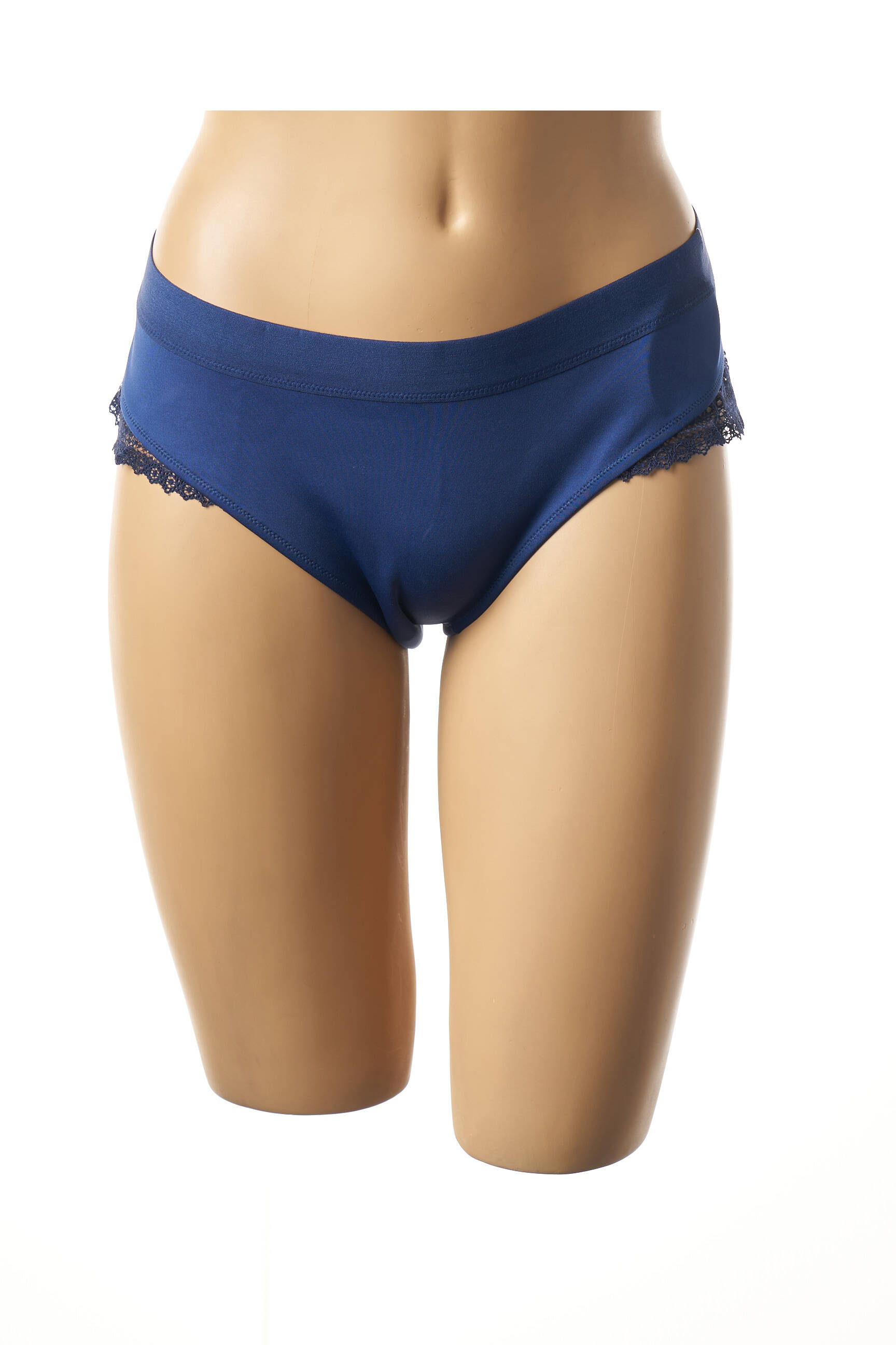 Cache Coeur Lingerie Maternite Femme couleur bleu