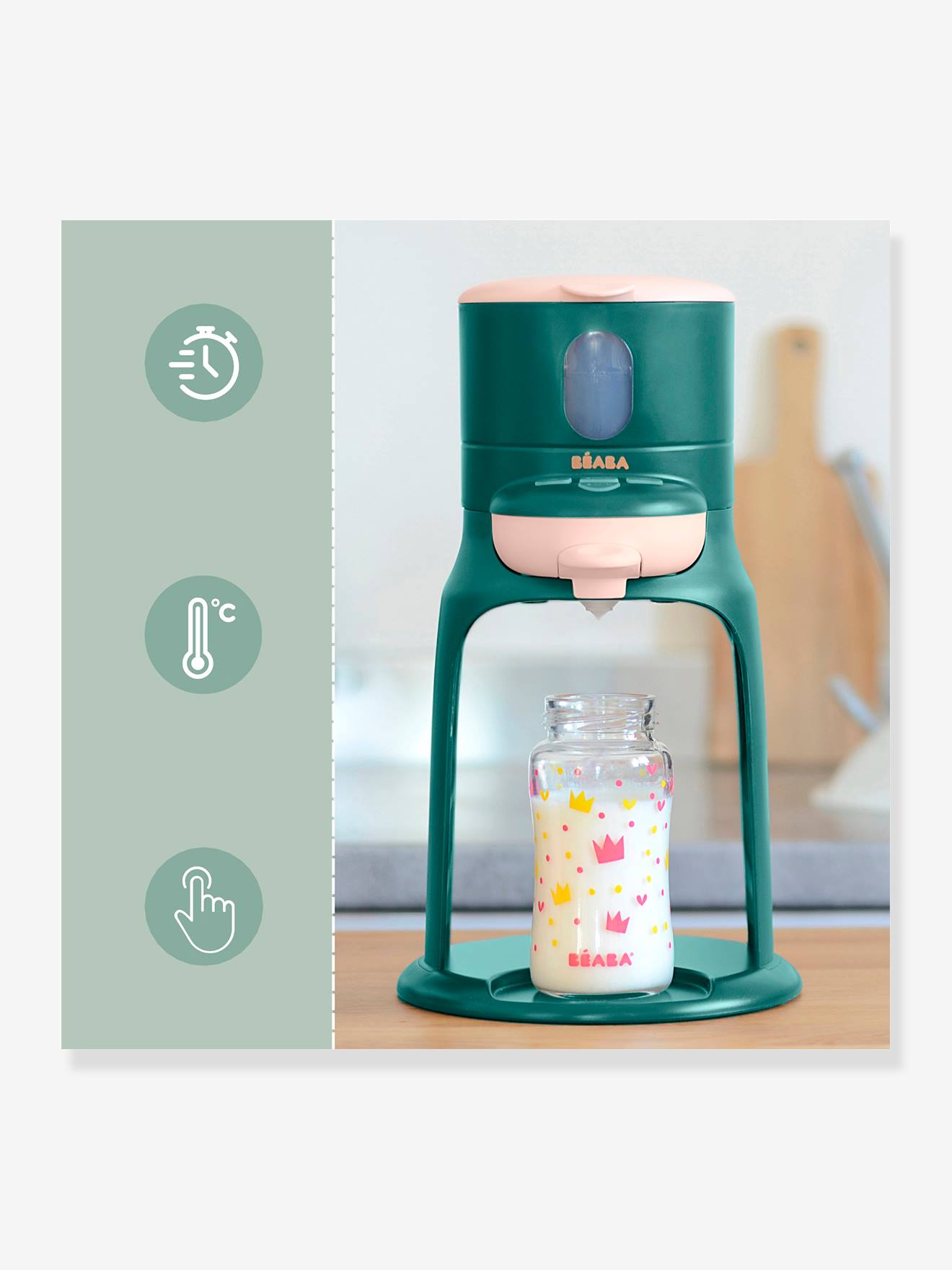 Préparateur de biberon 2 en 1 Bib'Expresso® BEABA white grey