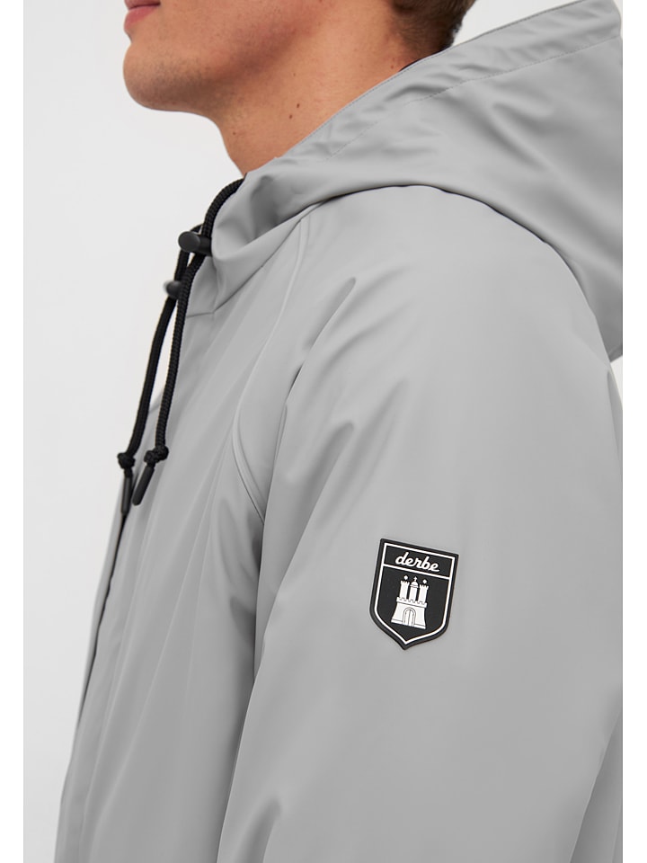 Derbe Regenjacke in Grau günstig kaufen