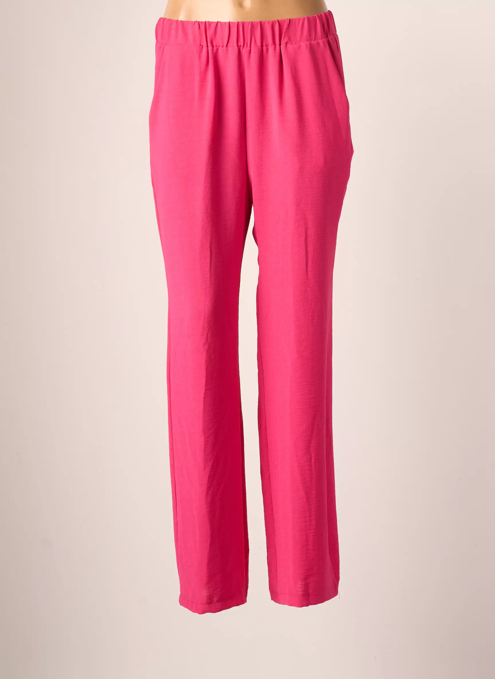Ema Blue S Pantalons Larges Femme couleur rose