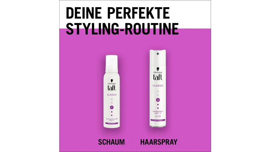 TAFT Haarspray Classic Halt & Schutz 250 ml Haltegrad 3 - mittlerer Halt 250 ml