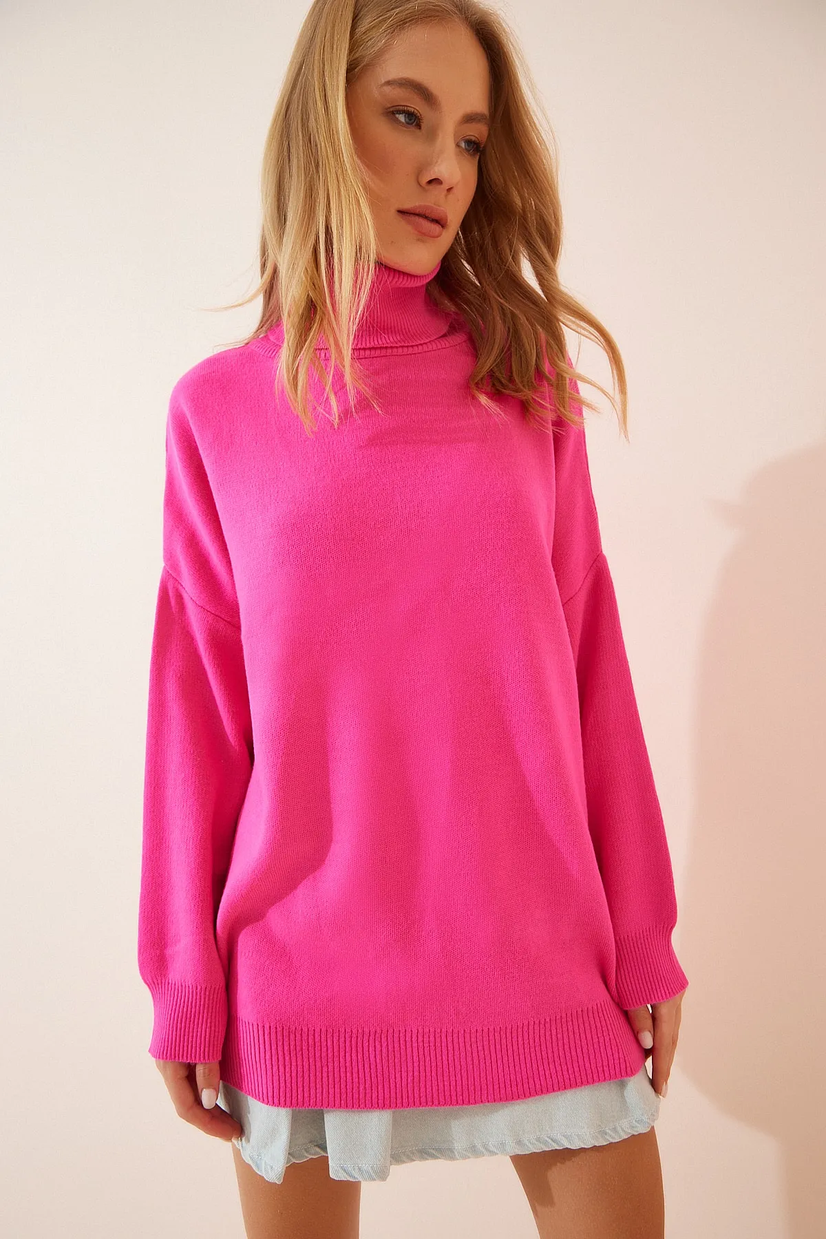 Happiness İstanbul  Pullover - Rosa - Oversized