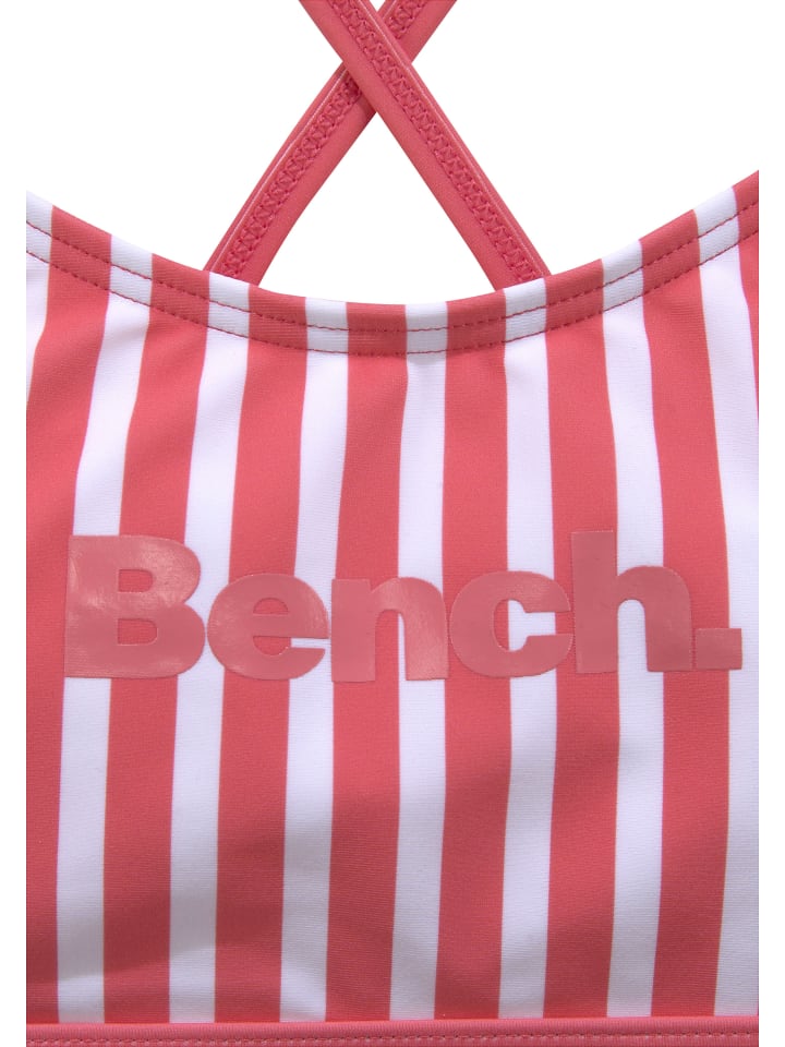 Bench Bustier-Bikini in koralle gestreift günstig kaufen
