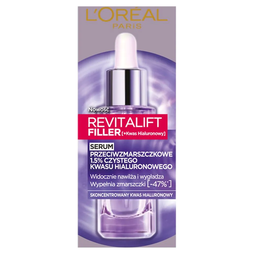 L'Oréal Paris Revitalift Filler 1,5% HA serumas (dar twarzy)