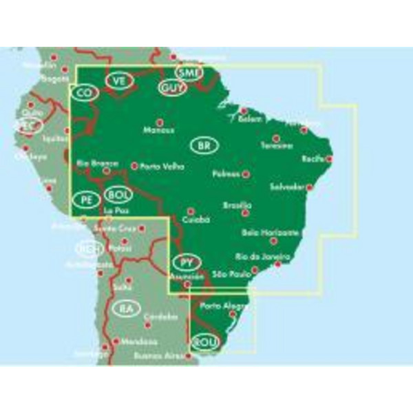 Brasilien 1 : 2 000 000 / 1 : 3 000 000 - Straßenkarte