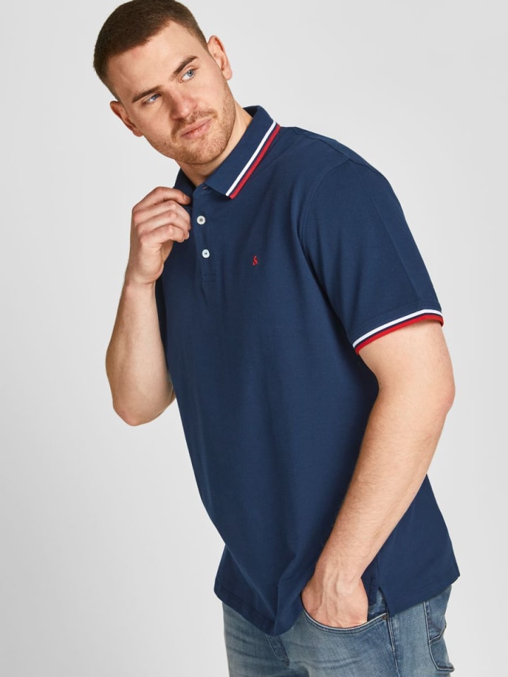 JACK & JONES PLUS Poloshirt in Navy Blazer 1 günstig kaufen