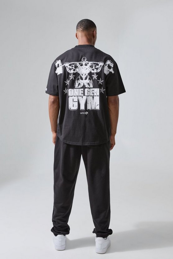 Man Active X Og Gym Oversize T-Shirt mit Xxl Print