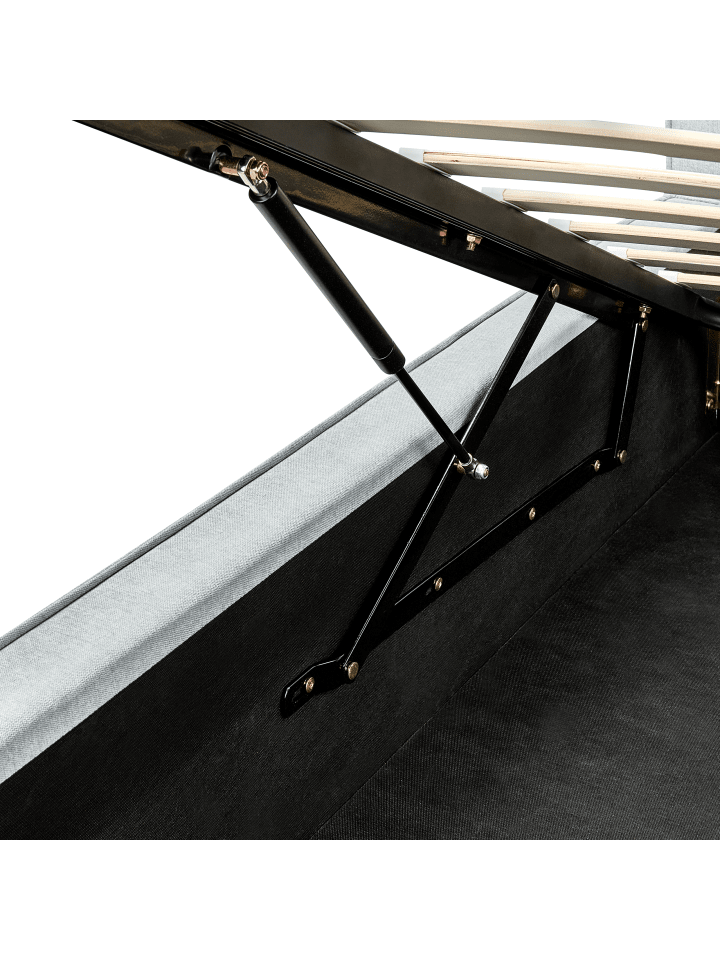Beliani Doppelbett MOISSAC in Blau/Schwarz - (W) 197 x (H) 108 x (L) 224 cm günstig kaufen onesize