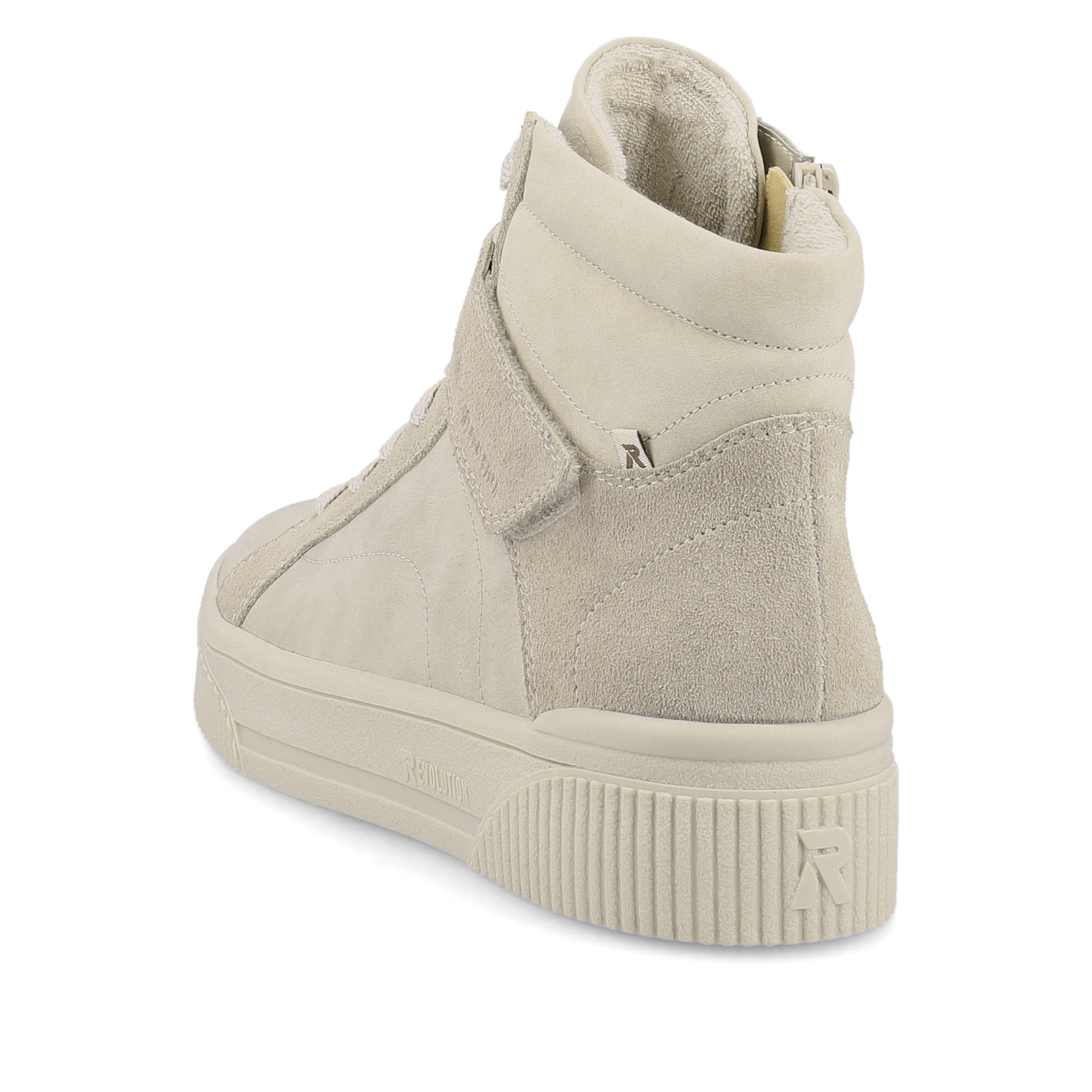 Rieker Damen Sneaker High creme beige