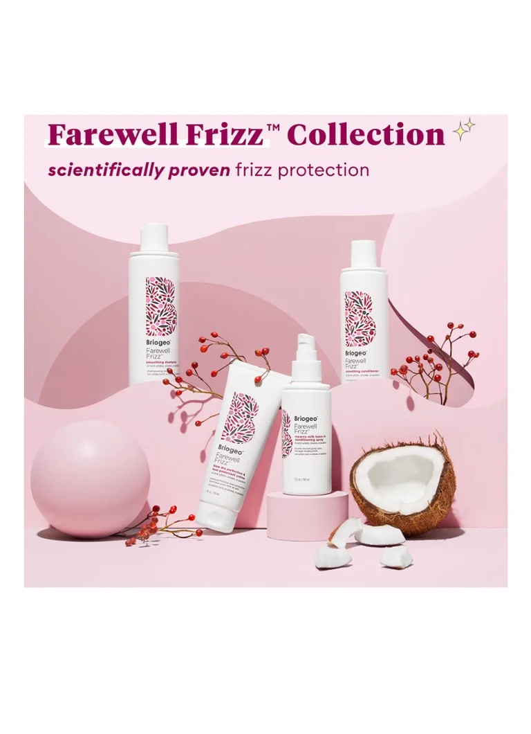 Cestovní sada péče o vlasy Briogeo Mini Farewell Frizz Smooth + Shine - cestovní sada péče o vlasy