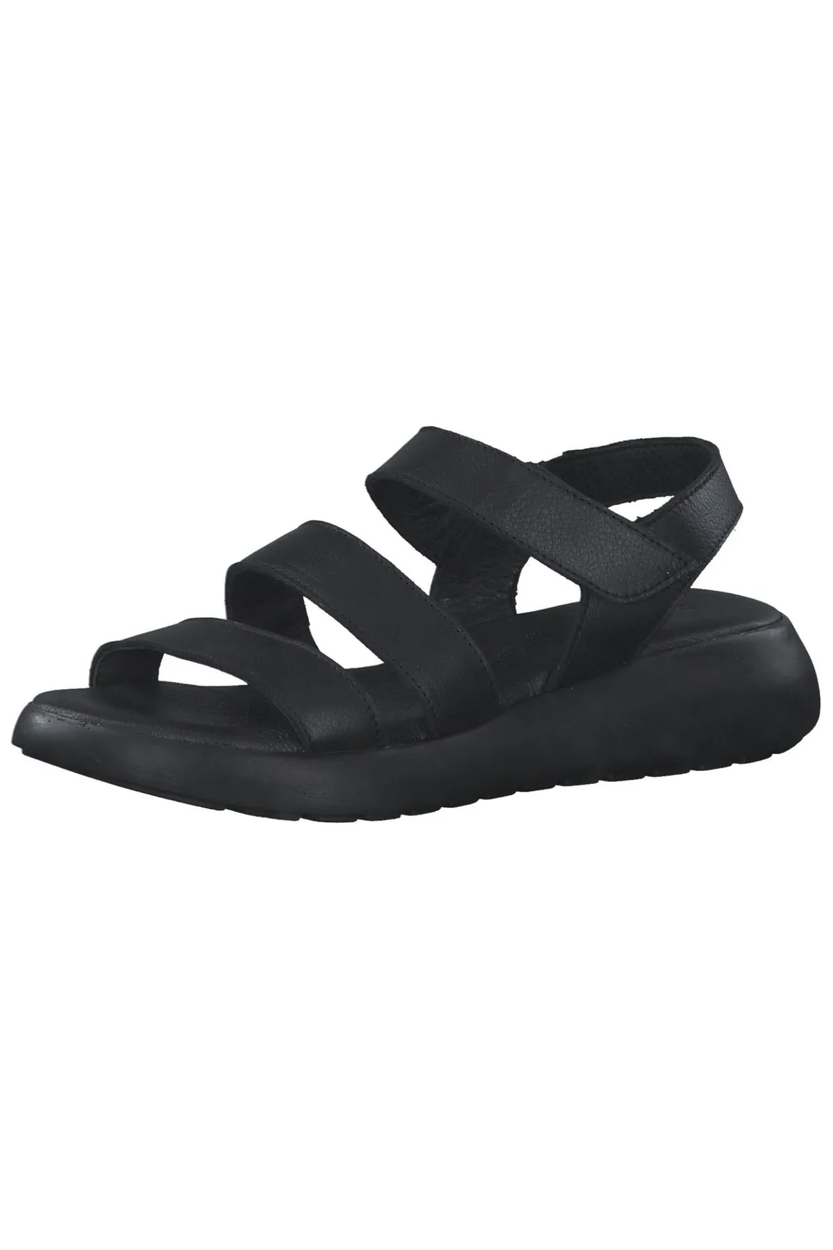s.Oliver  Sandalette - Schwarz - Flacher Absatz