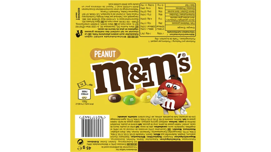 M&M's Peanut 45g 45 g