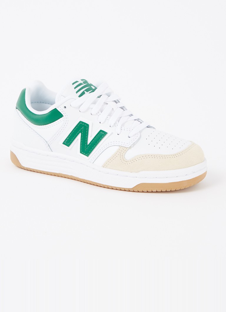 Teniși New Balance 480 din piele cu detalii întoarsă