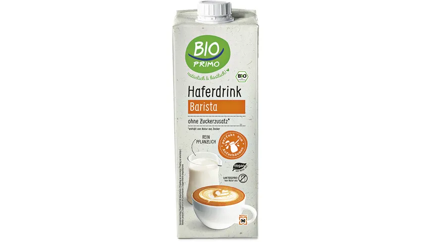 BIO PRIMO Bio Haferdrink Barista 1 l