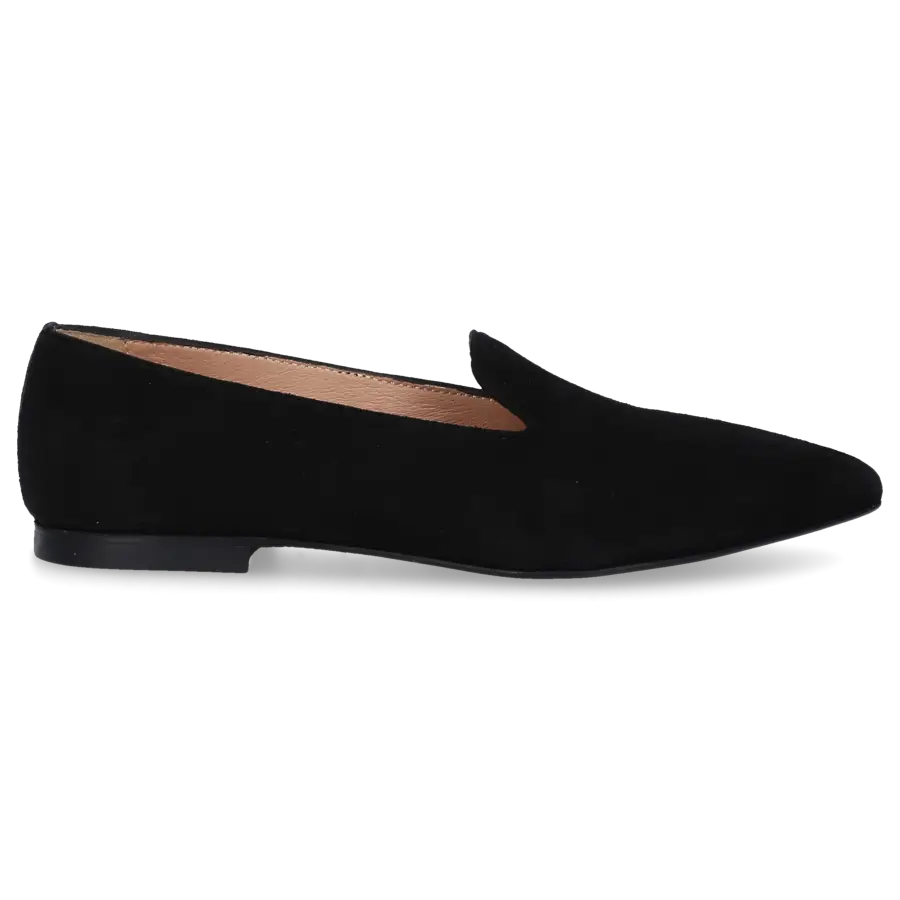 EN AVANT - Slipper 429-03 Veloursleder - schwarz