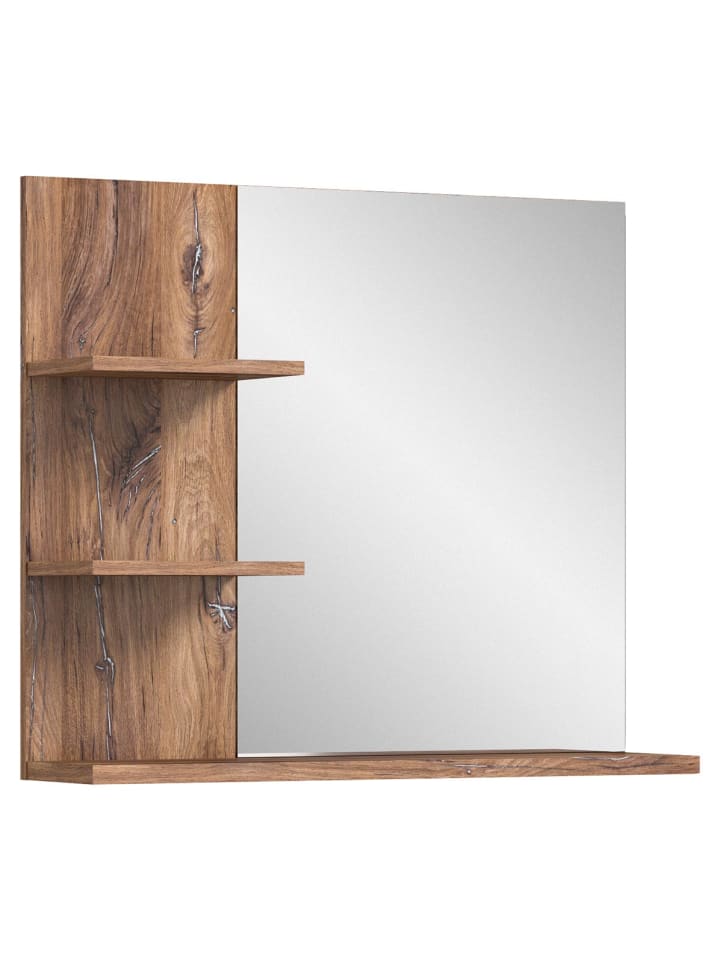 ebuy24 Badspiegel Ramon Grau 80 x 20 cm günstig kaufen onesize