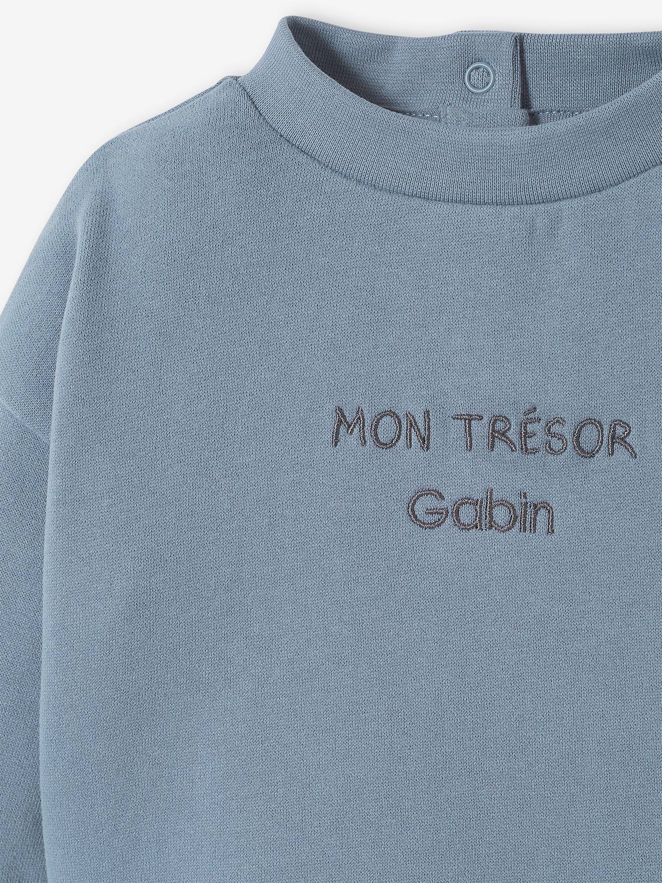 Sweat bébé en molleton personnalisable bronze