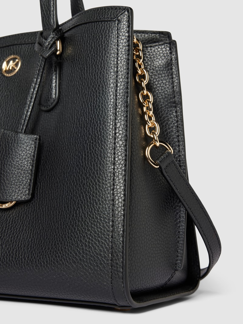 Handtasche mit Applikation Modell 'CHANTAL' in black